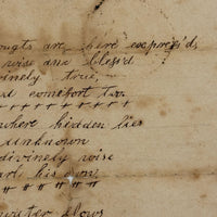 R.F Burham's 1831 Poem to Miss A. Esty with Circular Writing Expression of Love!