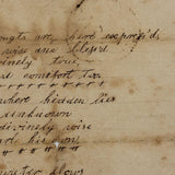R.F Burham's 1831 Poem to Miss A. Esty with Circular Writing Expression of Love!