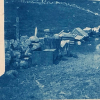 1906 Cuttyhunk "Hole in the Wall" Cyanotype Real Photo Post Card