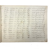 1857 Penmanship Practice Notebook with Unusual Sentences and Poignant Misspellings