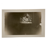 Shirtless Jumping Man in Front of Crowd, Projected, Ultra Evocative Old Real Photo Postcard