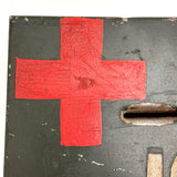 Red Cross, 10 Cents, Metal Lock Box Turned Donation Collection Bank, WW2 Era