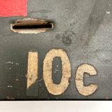 Red Cross, 10 Cents, Metal Lock Box Turned Donation Collection Bank, WW2 Era