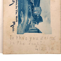 1906 Cuttyhunk "Hole in the Wall" Cyanotype Real Photo Post Card