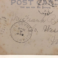 1906 Cuttyhunk "Hole in the Wall" Cyanotype Real Photo Post Card
