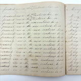 1857 Penmanship Practice Notebook with Unusual Sentences and Poignant Misspellings