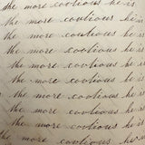 1857 Penmanship Practice Notebook with Unusual Sentences and Poignant Misspellings