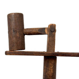 (Like Pounding a Gavel!) Very Satisfying Old Handmade Wooden Knocking Mallet Noisemaker