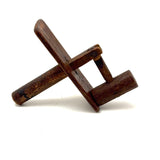(Like Pounding a Gavel!) Very Satisfying Old Handmade Wooden Knocking Mallet Noisemaker