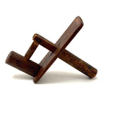 (Like Pounding a Gavel!) Very Satisfying Old Handmade Wooden Knocking Mallet Noisemaker