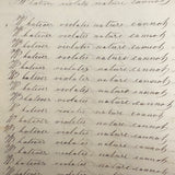 1857 Penmanship Practice Notebook with Unusual Sentences and Poignant Misspellings