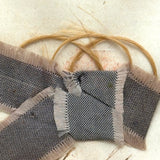 Sally Dart's Hair Locks Collection with Hand-written Verse, c. 1840s, in Period Gold Gessoed Framr (Copy)