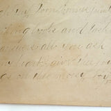 Small c. 1840s Paper Lace Valentine with (Much Faded) Handwritten Message and Original Envelop