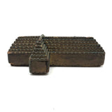 Thick Antique Chip Carved, Gold Painted Tramp Art Cross