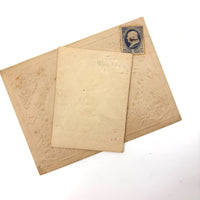 Small c. 1840s Paper Lace Valentine with (Much Faded) Handwritten Message and Original Envelop