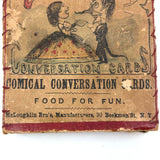 Very Scarce Early (c. 1860s) McLaughlin Brothers Comical Conversation Cards, Food For Fun!