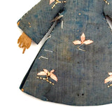 Tiny Hand-painted Asian Doll with Embroidered Butterflies and Wonderful Hands