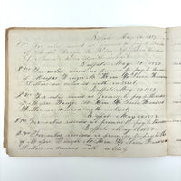 1857 Penmanship Practice Notebook with Unusual Sentences and Poignant Misspellings