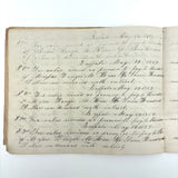 1857 Penmanship Practice Notebook with Unusual Sentences and Poignant Misspellings