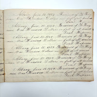 1857 Penmanship Practice Notebook with Unusual Sentences and Poignant Misspellings