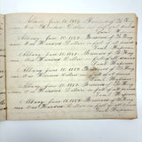 1857 Penmanship Practice Notebook with Unusual Sentences and Poignant Misspellings