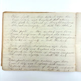 1857 Penmanship Practice Notebook with Unusual Sentences and Poignant Misspellings