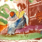 God's Beneficence: C. 1810-20 English Creamware Child's Mug, Transfer Decorated with Hand-Painting and Pink Luster Rim