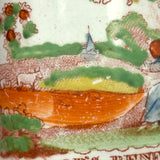 God's Beneficence: C. 1810-20 English Creamware Child's Mug, Transfer Decorated with Hand-Painting and Pink Luster Rim