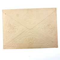 Small c. 1840s Paper Lace Valentine with (Much Faded) Handwritten Message and Original Envelop