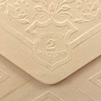 Small c. 1840s Paper Lace Valentine with (Much Faded) Handwritten Message and Original Envelop