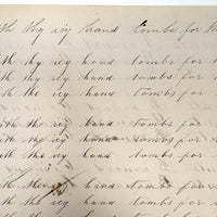 1857 Penmanship Practice Notebook with Unusual Sentences and Poignant Misspellings