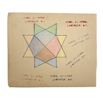 Henry Hickel's Perfect Graphite and Crayon Star, 1913, Lancaster NY