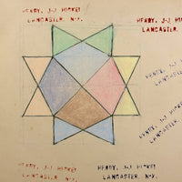 Henry Hickel's Perfect Graphite and Crayon Star, 1913, Lancaster NY