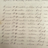 1857 Penmanship Practice Notebook with Unusual Sentences and Poignant Misspellings