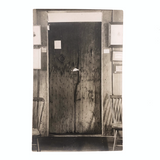 Very Old Batten Door, Earlyish 20th C. Real Photo Postcard