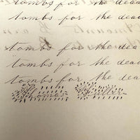 1857 Penmanship Practice Notebook with Unusual Sentences and Poignant Misspellings