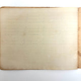 1857 Penmanship Practice Notebook with Unusual Sentences and Poignant Misspellings