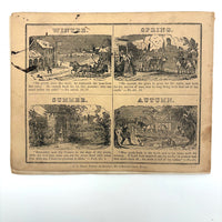 1857 Penmanship Practice Notebook with Unusual Sentences and Poignant Misspellings