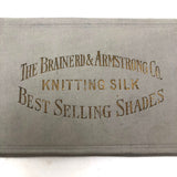 C. 1900 Brainerd & Armstrong Knitting Silk Thread Color Sample Board