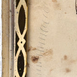 Very Exuberant Markmaking! Mid 19th Century Penwork Woman in Hat on Horse in Period Frame