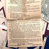 Very Scarce and Excellent Rayo Card Co. Rainbow Pyramid Solitaire Game, 1907