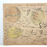 Spheres, with Mill House on Reverse, Henry Hinkel Graphite, 1913 Crayon and Ink Drawing with Writing All Over