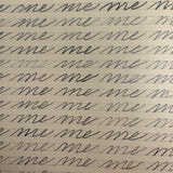 Me, Me, Me, On and On and On, Mabel's 1883 Single Letter and Short Word Penmanship Notebook