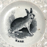 19th. C. Staffordshire Transferware Hare Plate