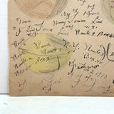 Spheres, with Mill House on Reverse, Henry Hinkel Graphite, 1913 Crayon and Ink Drawing with Writing All Over