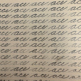 Me, Me, Me, On and On and On, Mabel's 1883 Single Letter and Short Word Penmanship Notebook