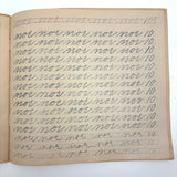 Me, Me, Me, On and On and On, Mabel's 1883 Single Letter and Short Word Penmanship Notebook