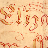 1831 Pennsylvania Frakur Bookplate, Property of Elizabeth Moller