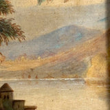 c. Mid 19th Century Hudson River School Oil on Canvas Landscape Fragment, Framed as Found