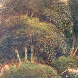 c. Mid 19th Century Hudson River School Oil on Canvas Landscape Fragment, Framed as Found